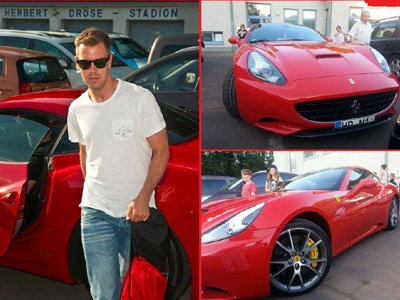 Η πρώτη Ferrari του Vettel!